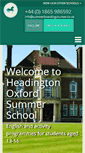 Mobile Screenshot of headingtonoxfordsummerschool.co.uk